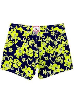 Birdwell Beach Britches 310 Board Shorts Men’s 38 x 5 Inseam Navy Blue USA Made